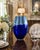Glass Scandinavian Cobalt Blue Art Glass Vase | Heavy Hand Blown Mid Century Modern Statement Decor 9" For Sale - Image 7 of 9