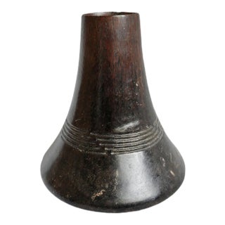 Vintage African Ankole Tutsi Hima Wood Milk Pot For Sale