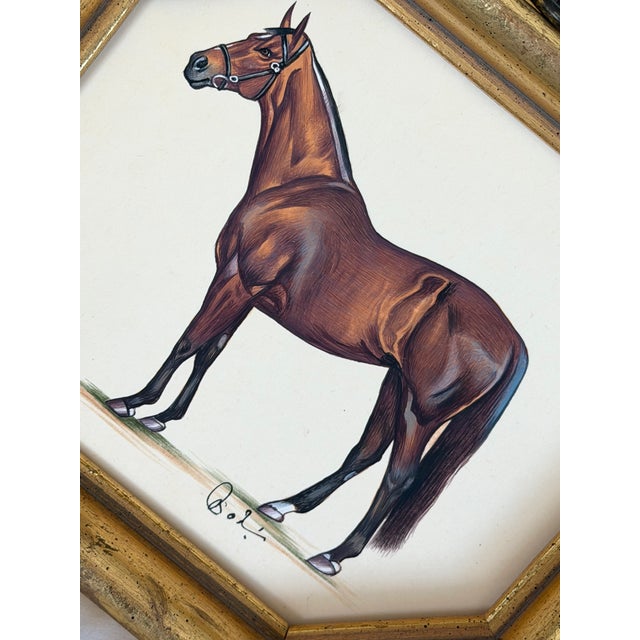 A beautifully detailed hand-painted horse artwork, created by master artists using high-quality acrylic paints and natural...