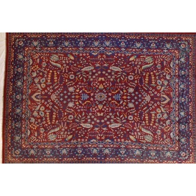 Wool pile genuine hand made Vintage Spanish Palace Carpet-
