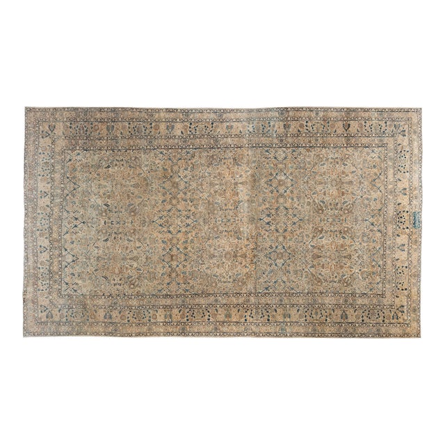 Authentic Persian Kirman Handmade Wool Rug For Sale