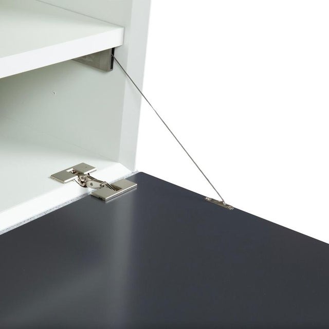 White Anthracite Wooden Cube Wall-Mounted Sideboard from Interlübke For Sale - Image 9 of 16