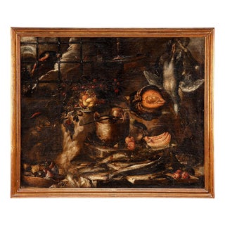 Bartolomeo Arbotori, Still Life, 17th Century, Oil Painting, Framed For Sale