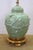 Vintage Marbro Celadon Green Porcelain Lotus Flower Ginger Jar Lamp 30" For Sale - Image 11 of 16