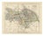 Hobson Fox Hunting Map of Yorkshire North Riding with Bedale Hunt, 1870 For Sale