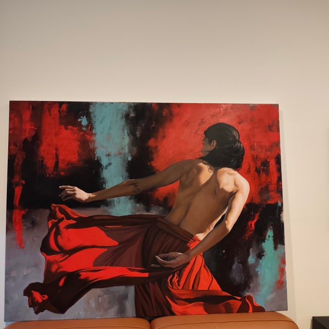 Filippo Manfroni, I'll Be There 1, Oil on Canvas For Sale - Image 10 of 11