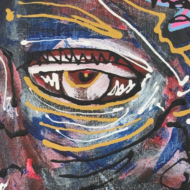 2020s Jeffrey Virzera Original Contemporary Abstract Portrait Painting For Sale - Image 5 of 10