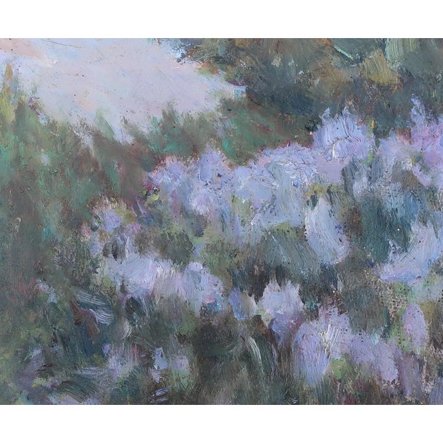 Original Impressionism Oil Painting: Forest Landscape, Ukrainian Art (1960s) 29-35 For Sale - Image 4 of 6