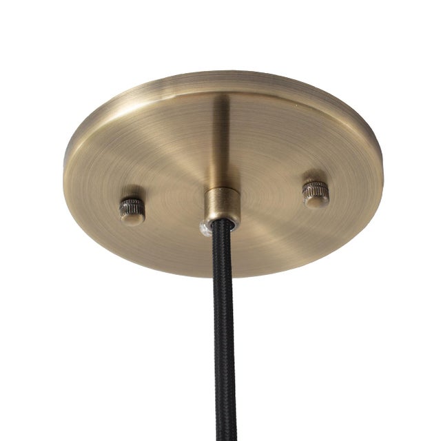 2020s Tambo Pendant Light - Natural Ash Wood Finish, Weathered Brass Base For Sale - Image 5 of 11