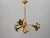 Gilt Metal Three-Light Chandelier by Hans Kögl, 1970s For Sale - Image 15 of 18