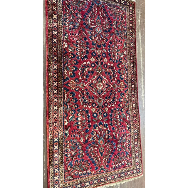 Early 20th Century Antique Persian Sarouk Rug For Sale - Image 5 of 9