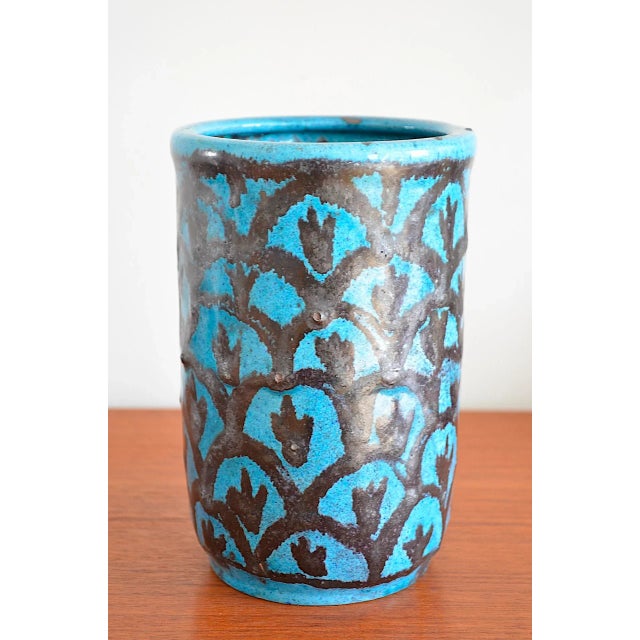 Art Deco Flower Vase in Ceramic, 1920s For Sale - Image 4 of 8