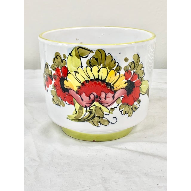 Vintage Italian Floral Cachepot For Sale - Image 9 of 9