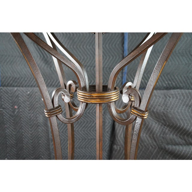Howard Miller 615-004 Vercelli Floor Grandfather Clock Iron Scrollwork Cast Stone For Sale - Image 12 of 12