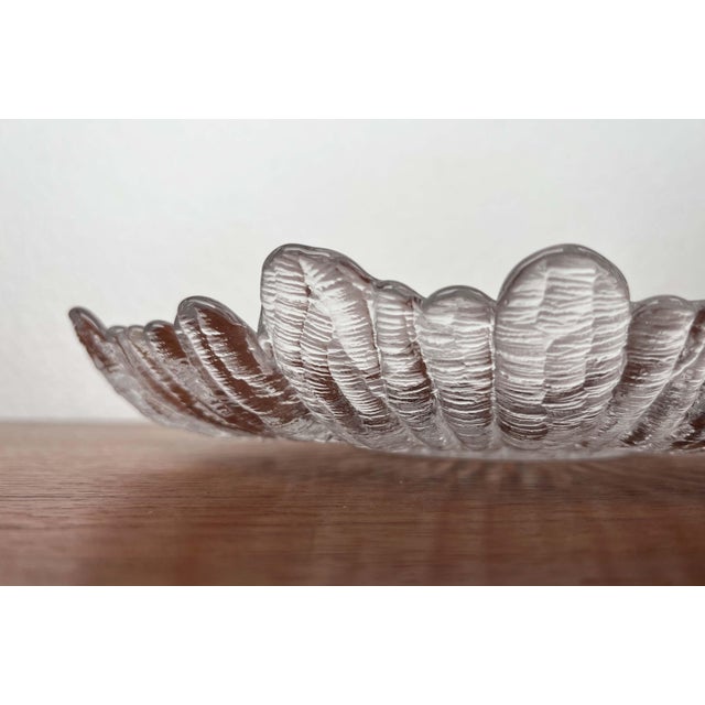 Mid-Century Modern German Glass Bowl with Floral Design, 1960s For Sale - Image 4 of 13