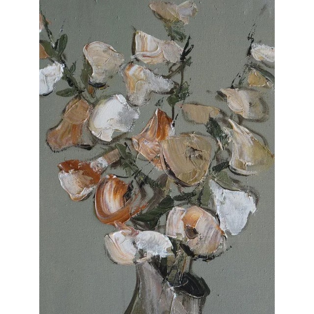 Flowers. 1997. Canvas, oil, 59x40 cm This piece is attributed to the mentioned designer/maker. It has no attribution mark...