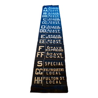 1930s New York Subway Curtain Scroll For Sale