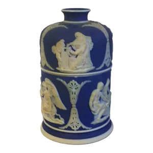 Antique 19th Century Wedgwood Jasperware Neoclassical Vesta Candle Holder