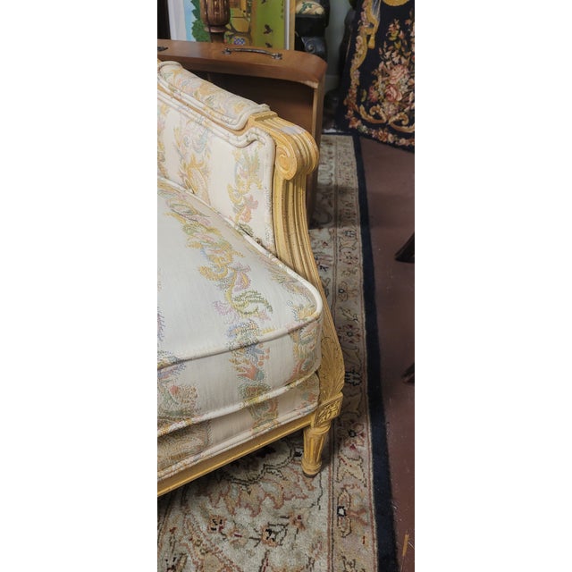 Fine 1950s French Empire Style Settee For Sale - Image 9 of 12