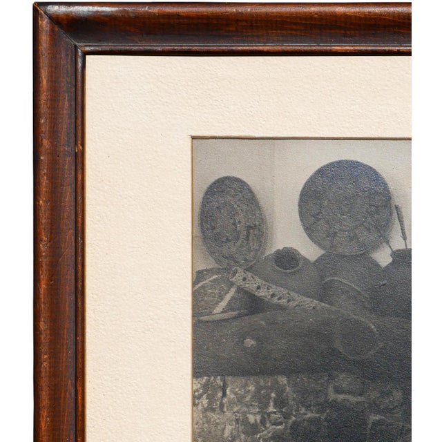 Early 20th Century Early Black and White Still Life Photograph of an Interior Fireplace Hearth, 1937 For Sale - Image 5 of 11