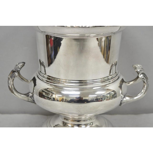 Vintage Fb Rogers Silver Plated Trophy Cup Urn Champagne Chiller Bar Ice Bucket For Sale - Image 4 of 15