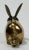 Mid 20th Century Vintage Brass Crouching Bunny Rabbit Paper Weight For Sale - Image 5 of 6