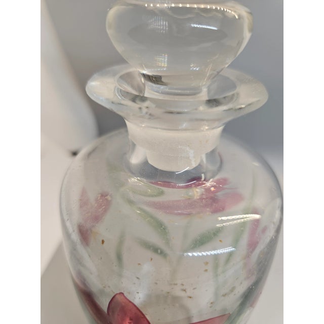 Contemporary Vintage Hand Made Parad Glass Decanter Carafe, Made in Hungary For Sale - Image 3 of 3