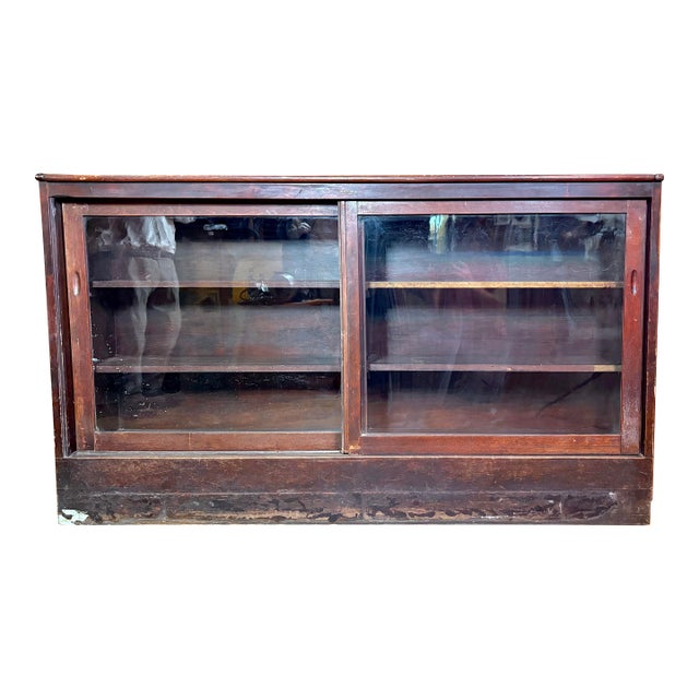 Early 20th Century Glass Display Cabinet For Sale