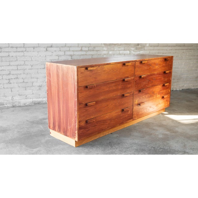 1970s Charles Webb Eight-Drawer Oak Dresser For Sale - Image 13 of 18