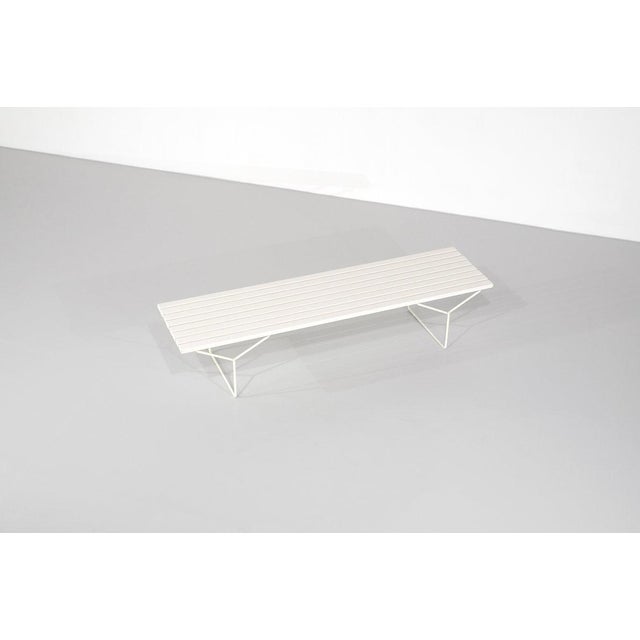 Bench 400 in White Wood by Harry Bertoia for Knoll International, 1970s For Sale - Image 15 of 15