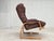 Scandinavian Adjustable Armchair in Furniture Leather and Bentwood, 1970s For Sale - Image 9 of 18