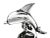 Late 20th Century Vintage Hand Blown Dolphin on Ocean Wave Sculpture For Sale - Image 5 of 7