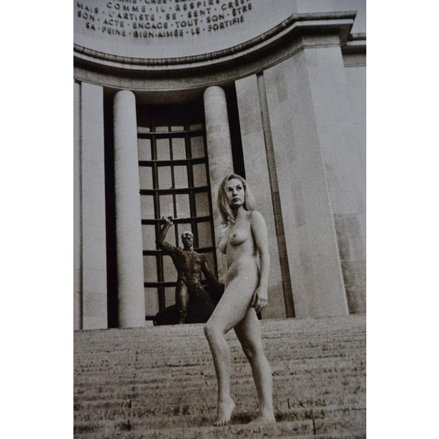 Paris - Nude in front of the Museum of Man.