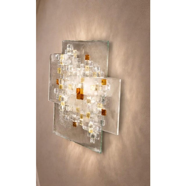 Murano Wall or Ceiling Lamp by Albano Poli for Poliarte Pavo, 1970s For Sale - Image 16 of 16