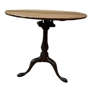 Antique Georgian Mahogany Tripod “Birdcage “ Tilt Top Table Circa 1800