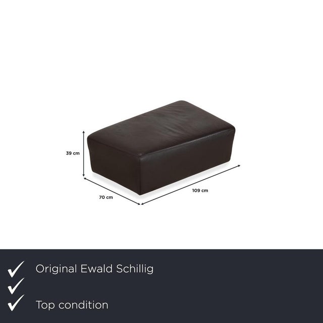 Ewald Schillig Ottoman: The Solid Companion in Brown. This ottoman is the ideal complement to a spacious sofa (like the...
