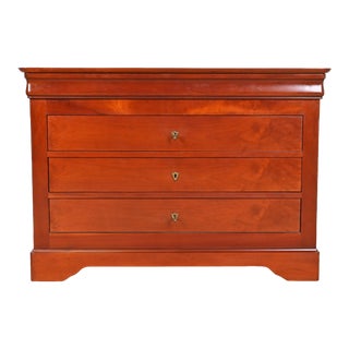 Grange French Louis Philippe Cherry Wood Chest of Drawers For Sale