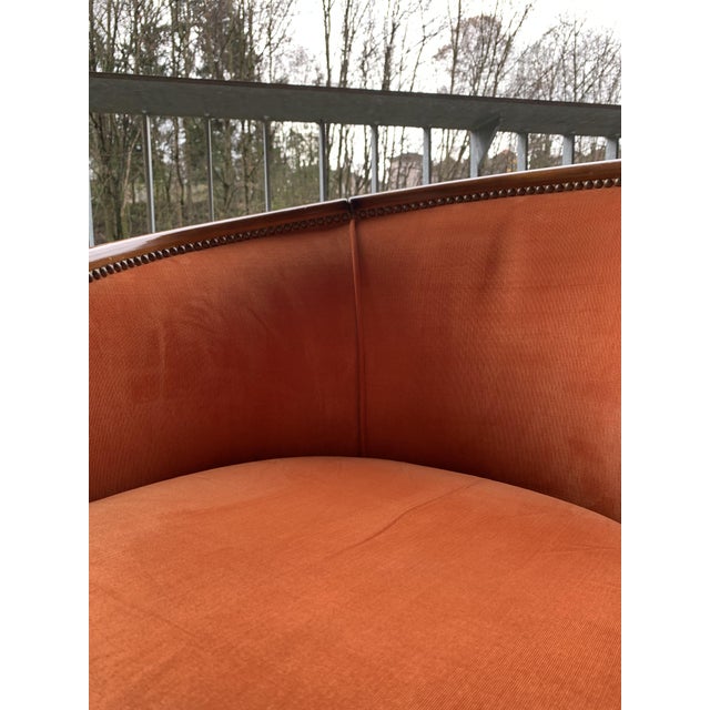 Wood Art Deco Armchair in the style of Paul Iribe, 1940s For Sale - Image 7 of 13