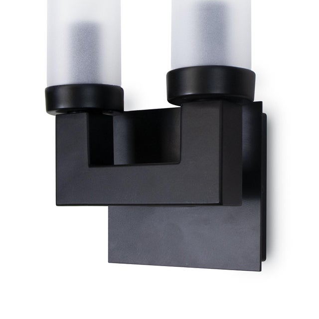 Traditional Regina Andrew Montecito Iron Outdoor Double Sconce, Black For Sale - Image 3 of 7