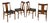 Vintage Dining Chairs in Teak by Albin Johansson, Set of 4 For Sale