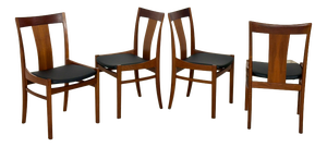 Vintage Dining Chairs in Teak by Albin Johansson, Set of 4