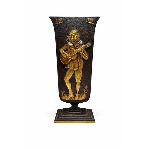 Swedish Art Deco Bronze Vase by Oskar Antonsson for Ystad-Metall, 1935 For Sale - Image 4 of 8