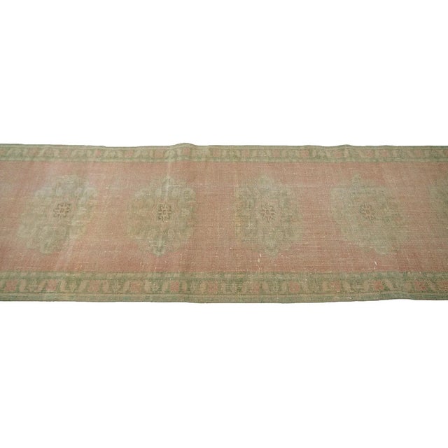 Vintage Washed Out Turkish Runner- 2′8″ × 10′8″ For Sale - Image 4 of 7