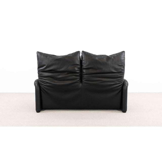 Maralunga 2-Seater Leather Sofa by Vico Magistretti from Cassina, 1990s For Sale - Image 18 of 18