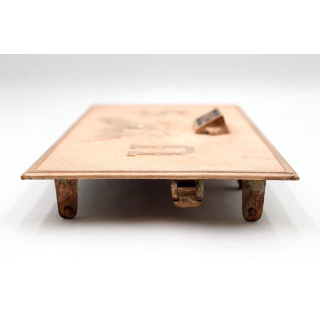 Antique Cast Bronze 708 United State Post Office Box Door For Sale - Image 6 of 8