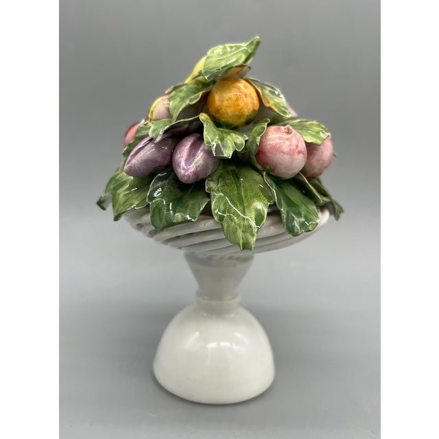 Mid 20th Century Vintage Italian Majolica Fruit Topiary For Sale - Image 5 of 12