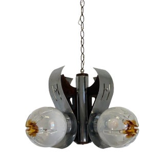 Vintage Murano Glass Ceiling Lamp from Mazzega For Sale