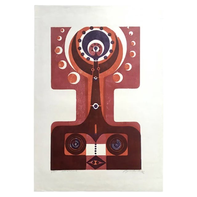 Vintage Print by Manfred Degenhardt, 1972 For Sale