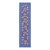 Periwinkle Silk Suzani Runner With Peach Pomegranates For Sale