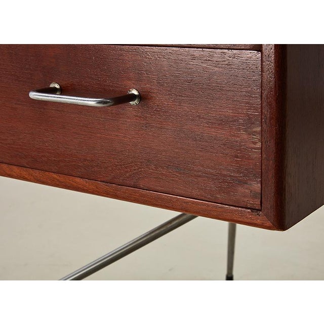 Drop Leaf Desk by Borge Mogensen for Soborg, 1960s For Sale - Image 10 of 12